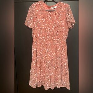 Pink light weight dress, size large